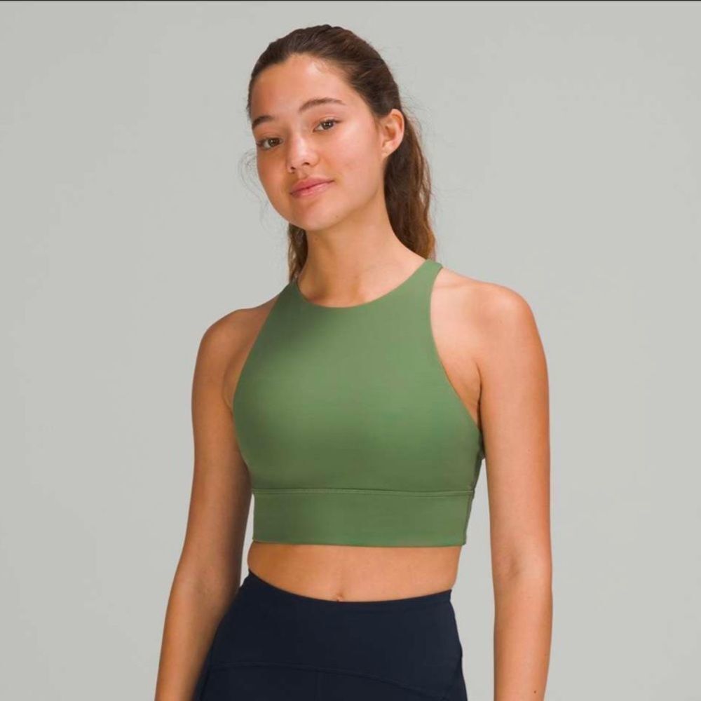 Lululemon Energy Bra High-Neck Longline *Medium Support, B–D Cups
Green Twill - Picture 3 of 8